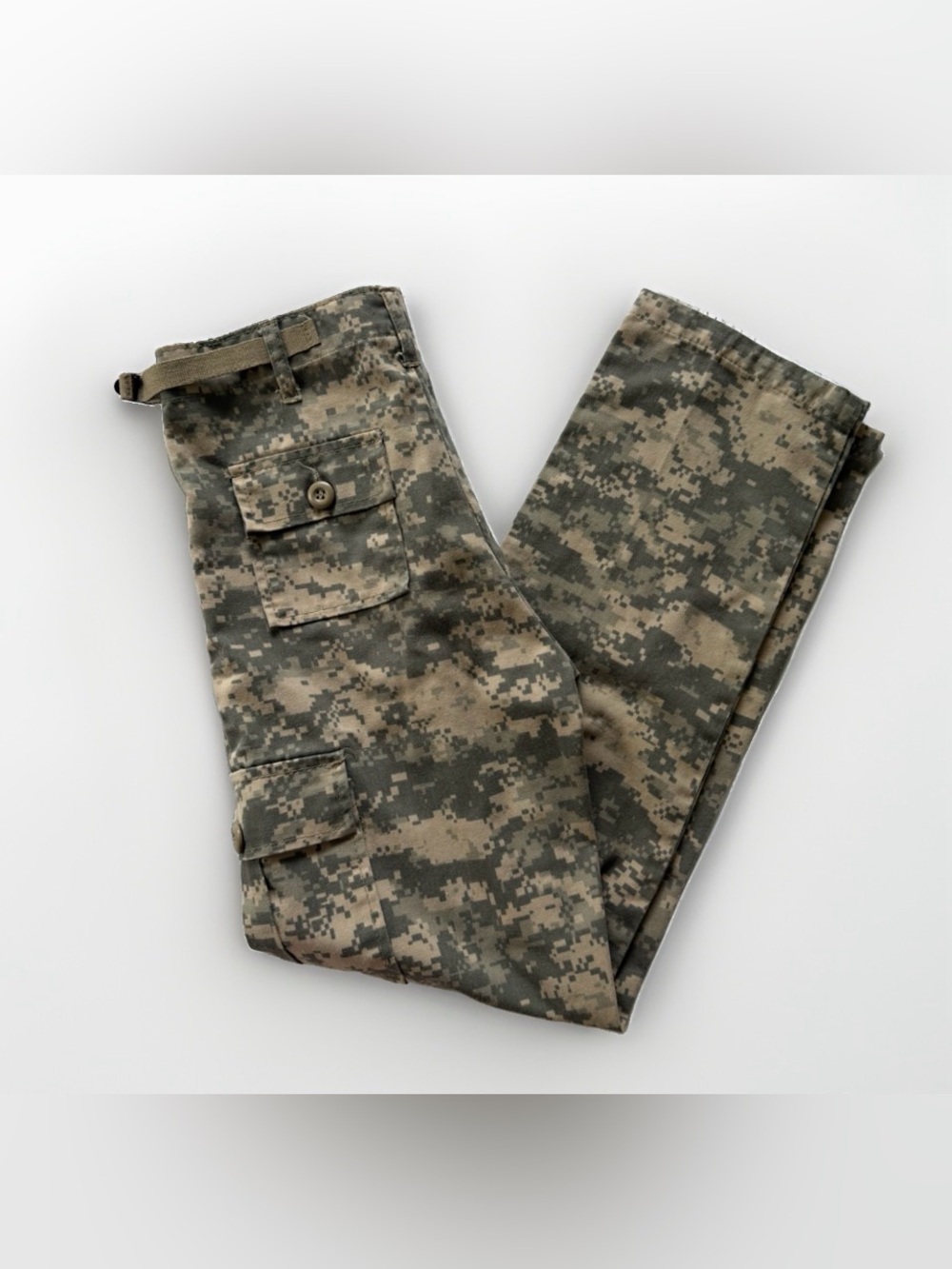 Digital Camo Cargo Pants Youth Large L 26x26 ACU Military BDU Tactical Kids